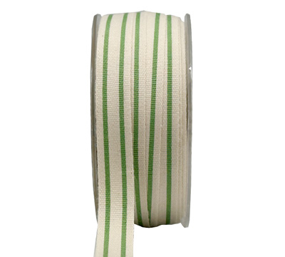 15mm SUMMER CANVAS STRIPE-Green