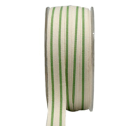 15mm SUMMER CANVAS STRIPE-Green