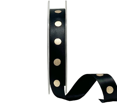 15mm ESSENTIAL SPOT-Black-Metallic Gold