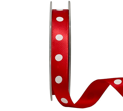 15mm ESSENTIAL SPOT-Red-White