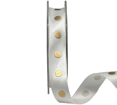 15mm ESSENTIAL SPOT-White-Metallic Gold