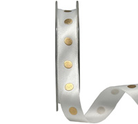 15mm ESSENTIAL SPOT-White-Metallic Gold