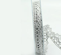 15mm LACE AMOR TRIM-Metallic Silver