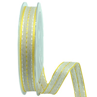 15mm WIRE-EDGED CARMINA-Natural-Yellow