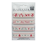 16mm XMAS TAPE COLLECTION-Natural-Red