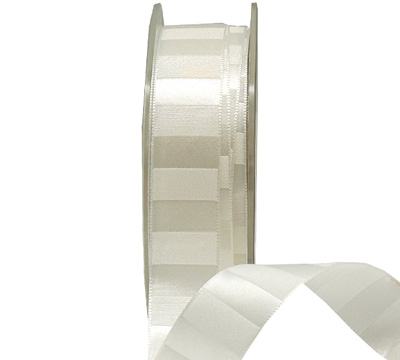 18mm DOUBLE WOVEN SATIN-Antique White
