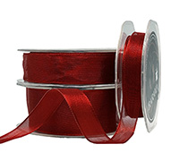 WIRE EDGED METALLIC MESH in RED