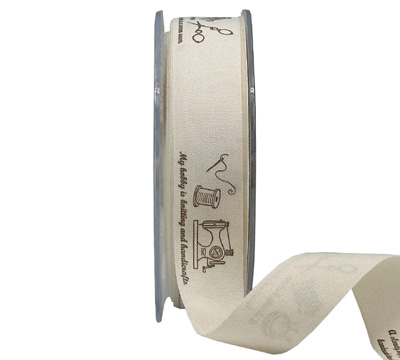 22mm COTTON TAPE HAPPY SEWING-Natural Tape