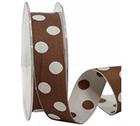 25mm DOUBLE SIDED SPOTS-Taupe-Chocolate
