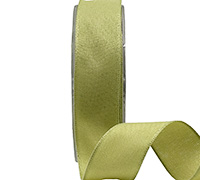 25mm WIRE-EDGED LINEN LOOK-Citrus