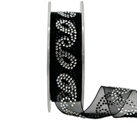 28mm DIAMENTE SWIRLS-Black
