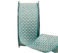 38mm COLOUR WEAVE-Jade-Taupe