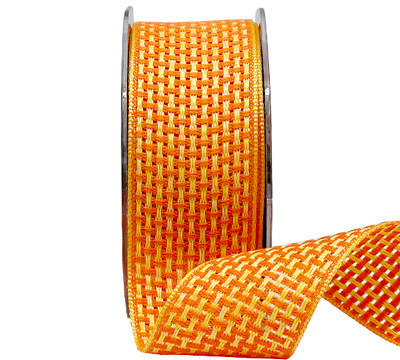 38mm COLOUR WEAVE-Orange-Yellow