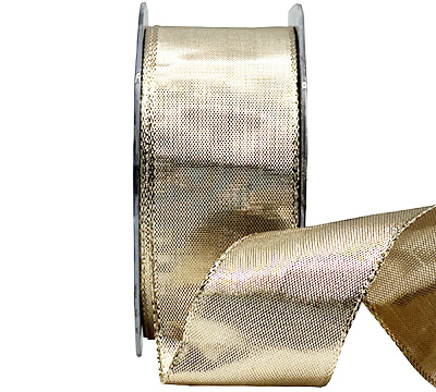 38mm WIRE-EDGED METALLIC FOIL-Gold