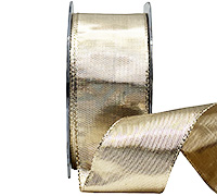 38mm WIRE-EDGED METALLIC FOIL-Gold