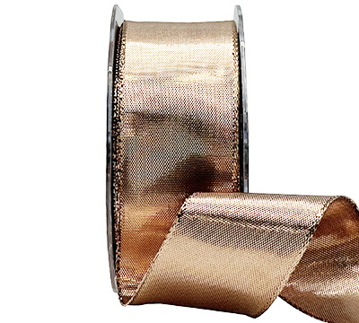 38mm WIRE-EDGED METALLIC FOIL-Rose