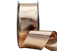 38mm WIRE-EDGED METALLIC FOIL-Rose