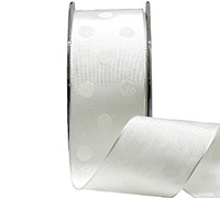 38mm WIRE-EDGED with WHITE SPOTS-White