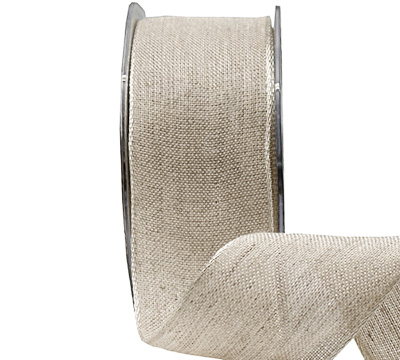 40mm WIRE-EDGED NATURAL WEAVE-Stone
