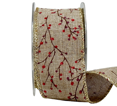 50mm WIRE-EDGED CHERRY BLOSSOM-Natural