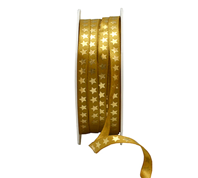 6mm MINI SATIN STAR-Gold-Gold
