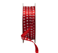 06mm MINI SATIN STAR-Red-White