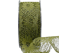 38mm CUT-EDGED LACE-Moss