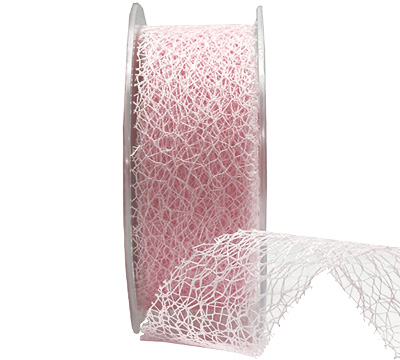 38mm CUT-EDGED OPEN MESH-Pale Pink