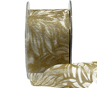 50mm CUT-EDGED BLOOM with GLITTER-Gold