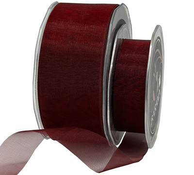 CUT EDGE ORGANZA-Burgundy