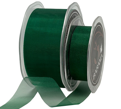 CUT EDGE ORGANZA-Hunter Green
