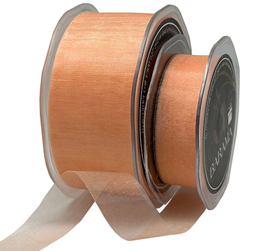 CUT EDGE ORGANZA-Peach