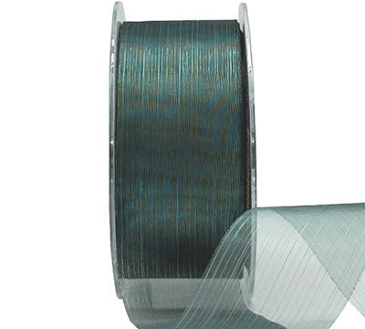 38mm CUT-EDGED ORGANZA with THREAD-Jade