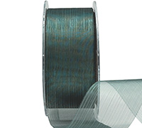 38mm CUT-EDGED ORGANZA with THREAD-Jade