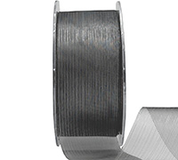 38mm CUT-EDGED ORGANZA with THREAD-Silver
