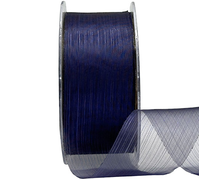 38mm CUT-EDGED ORGANZA with THREAD-Violet