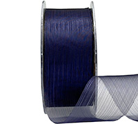 38mm CUT-EDGED ORGANZA with THREAD-Violet
