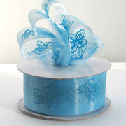 38mm CUT-EDGED GLITTER BUTTERFLY-Pale Blue