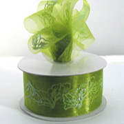 38mm CUT-EDGED GLITTER BUTTERFLY-Lime