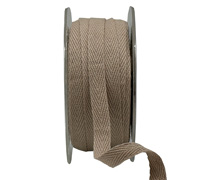 10mm COTTON TAPE-Taupe