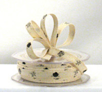 10mm COTTON TAPE with SHELLS-Natural-Black