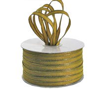 5mm GOLD EDGED TAFFETTA-Mustard