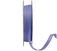 05mm GROSGRAIN STITCH-Lavender-White