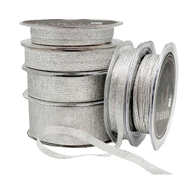 METALLIC TAFFETA in SILVER
