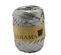 4mm METALLIC PAPER RAFFIA-Metallic Silver