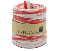 4mm T TONE PAPER RAFFIA-Red-White