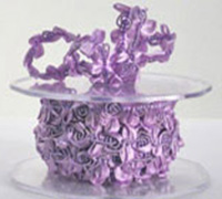 16mm SATIN BUDN BOW-Lavender