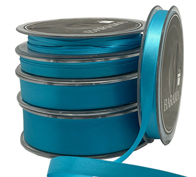 DOUBLE SIDED SATIN-Aqua