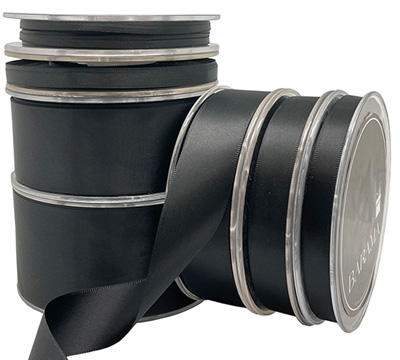 DOUBLE SIDED SATIN-Black