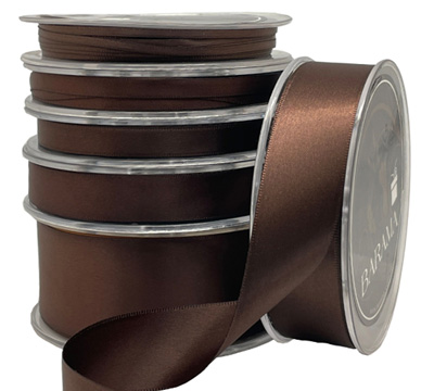 DOUBLE SIDED SATIN-Chocolate